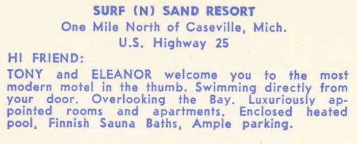 Sunset Bay Resort (Surf & Sand Beach Motel) - Vintage Postcard (newer photo)